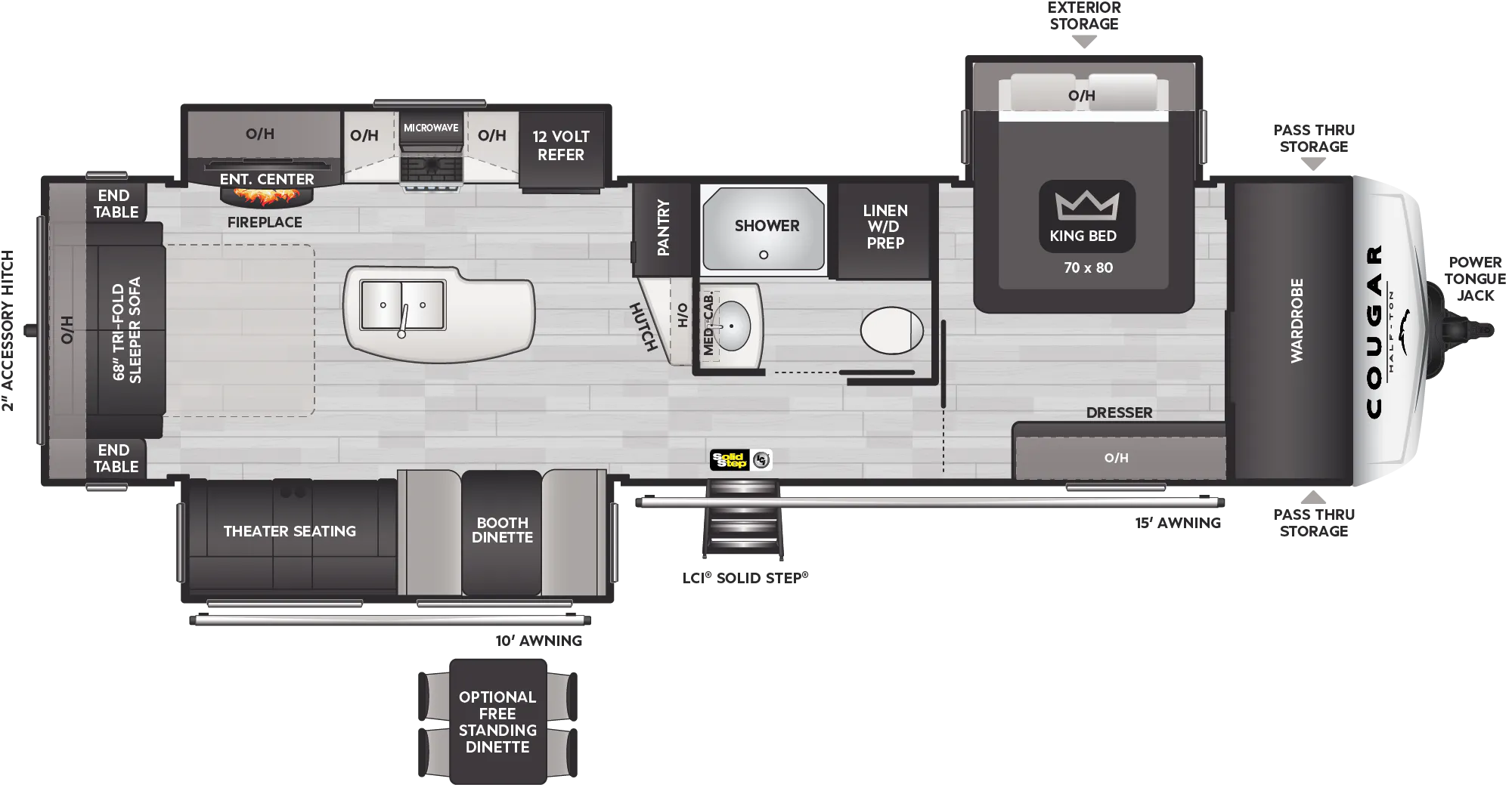 NEW 2024 Keystone COUGAR 33RLI