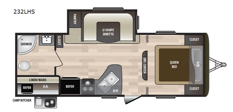 USED 2018 Keystone HIDEOUT 232LHS