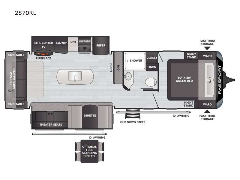 NEW 2024 Keystone PASSPORT 2870RL