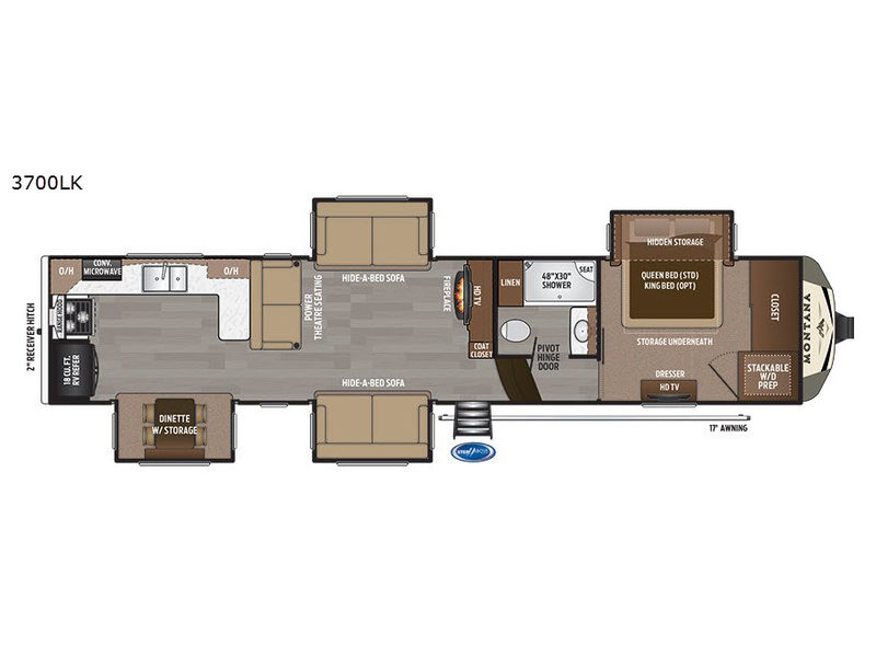 USED 2018 Keystone MONTANA 3700LK