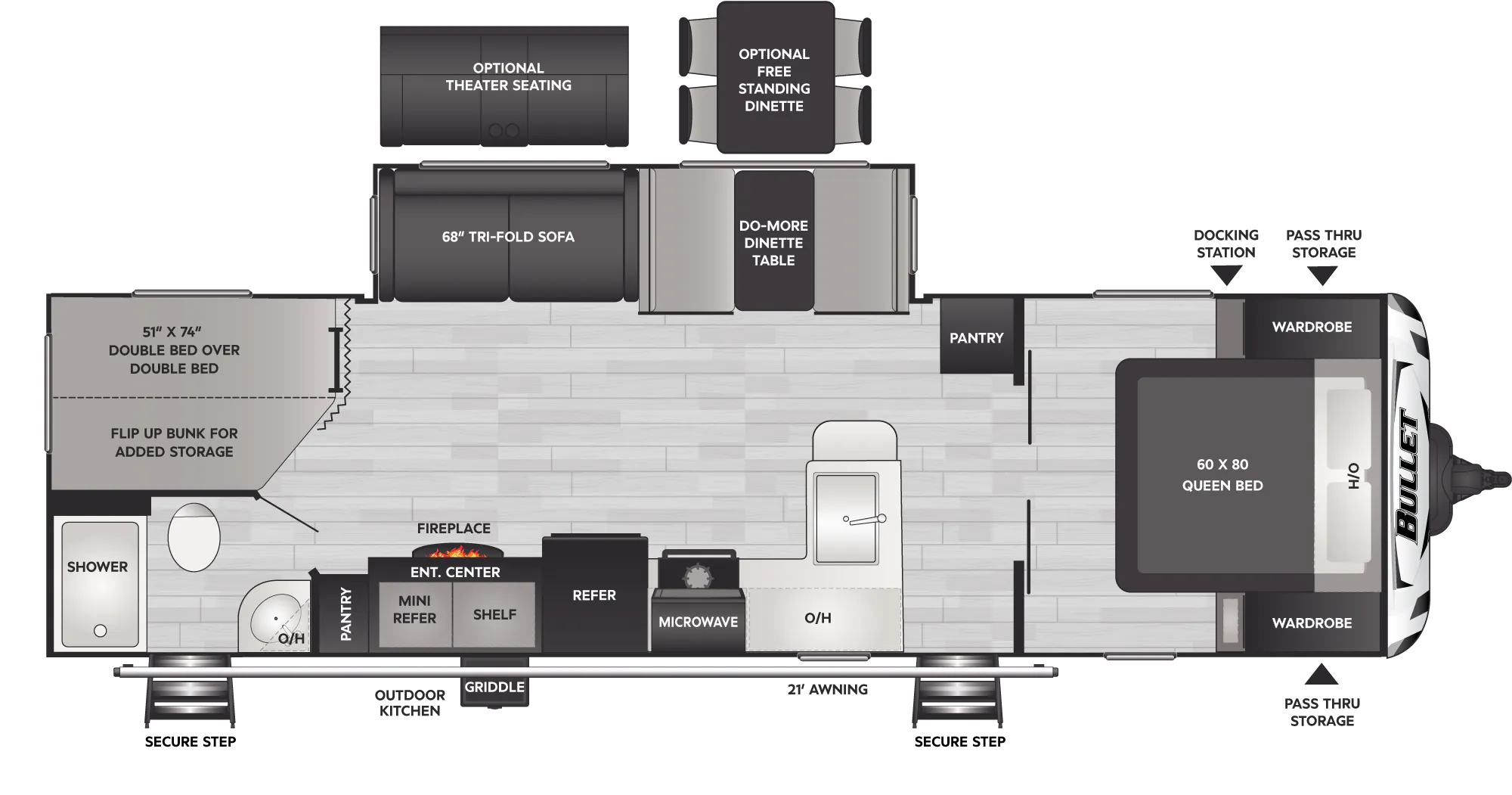 NEW 2024 Keystone BULLET 290BHS