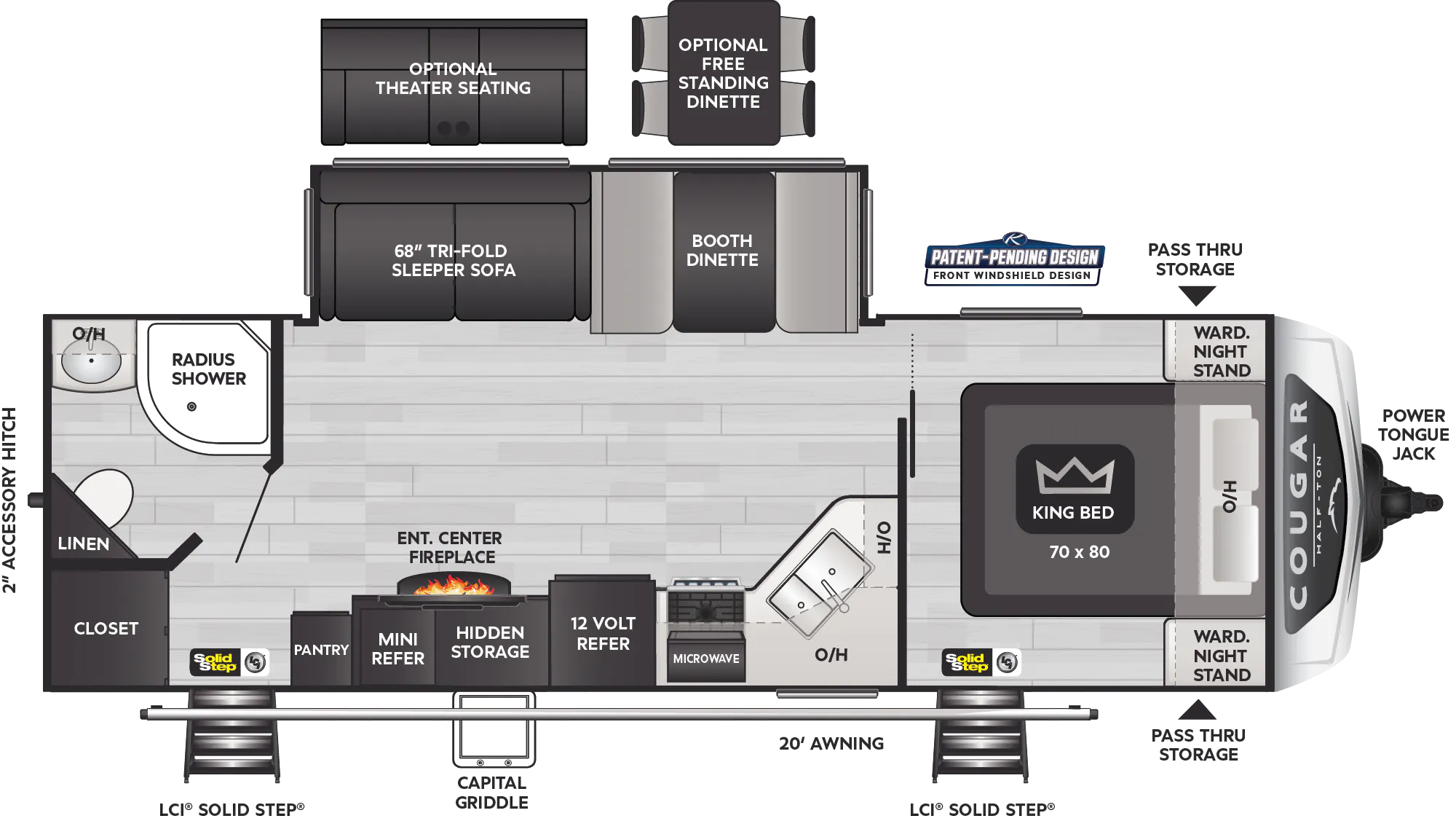 USED 2021 Keystone COUGAR 26RBS