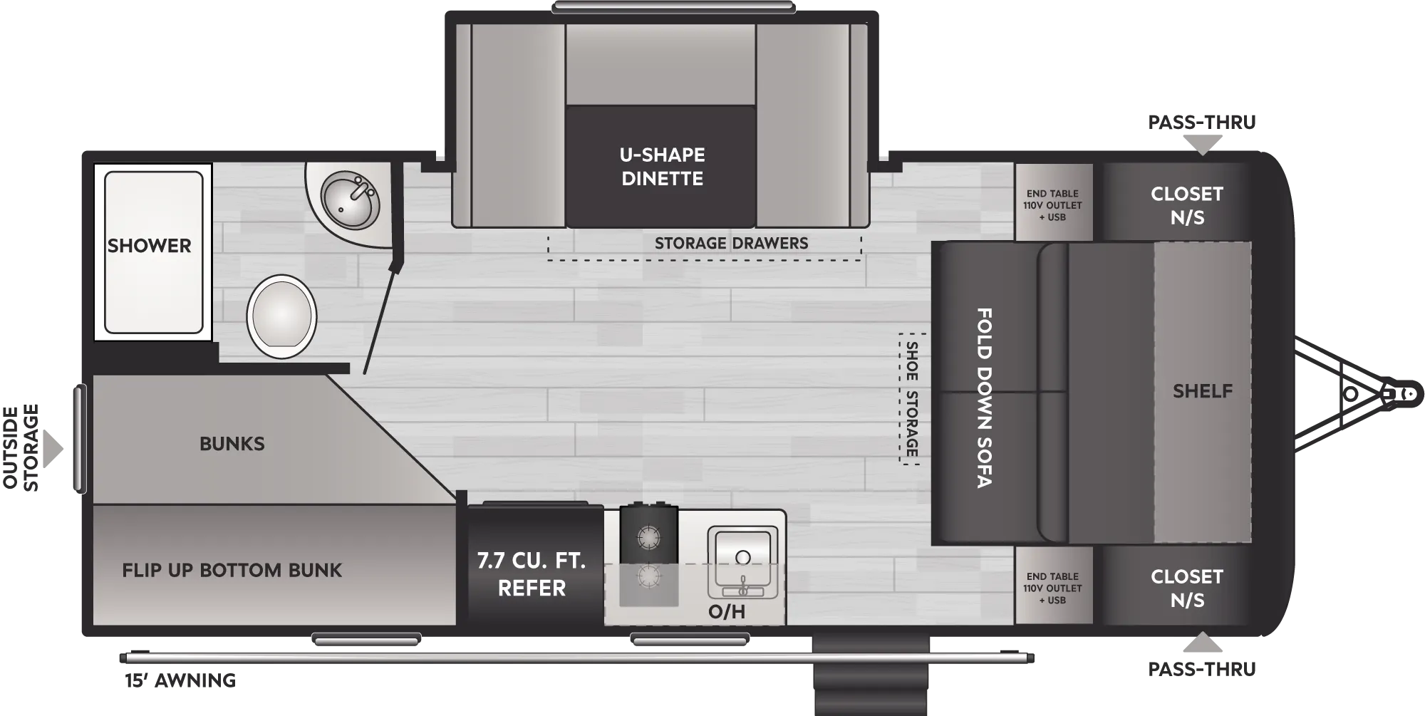 NEW 2024 Keystone HIDEOUT SPORT 181BH