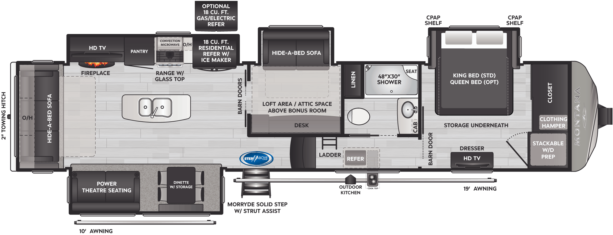 NEW 2022 Keystone MONTANA 3855BR