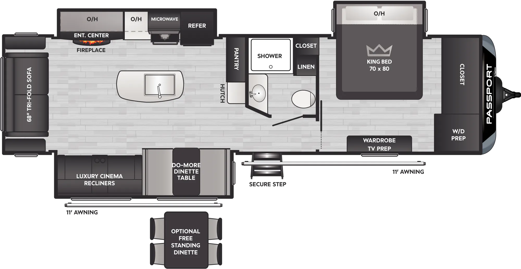 NEW 2024 Keystone PASSPORT GT 3100RE