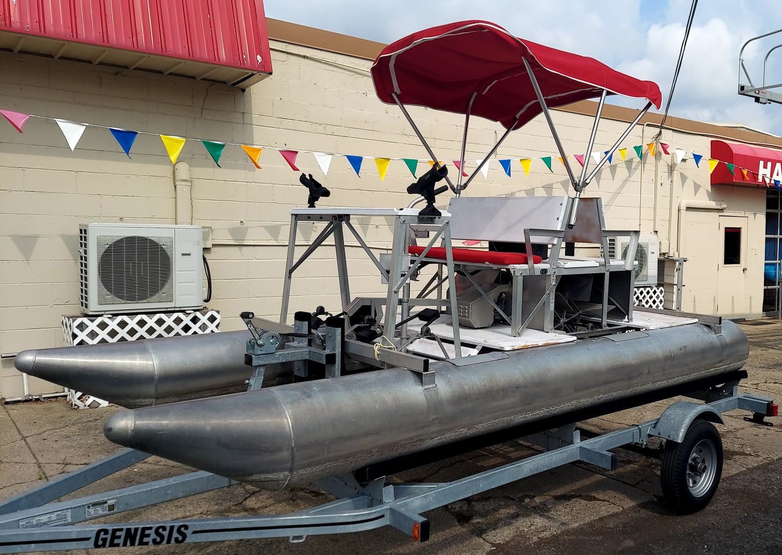 2014 Aqua Cycle Pedal Boat with trailer